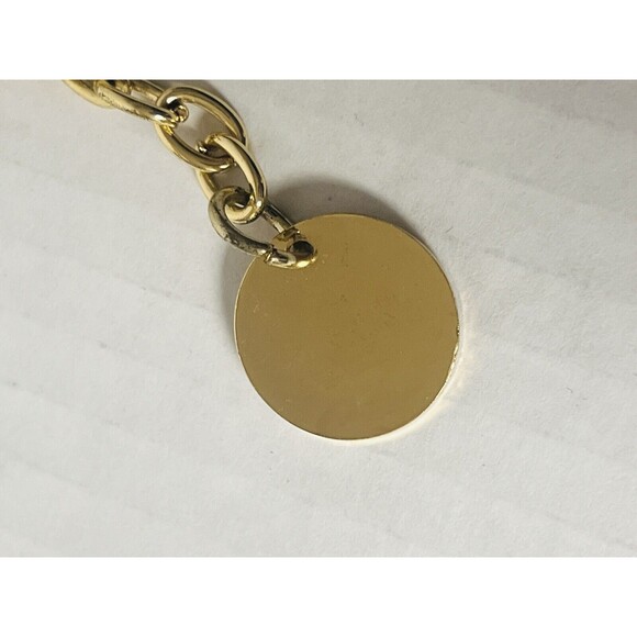 Gold Tone Blue Tassel Rodier Souvenir Keychain Gift Present - Picture 6 of 6